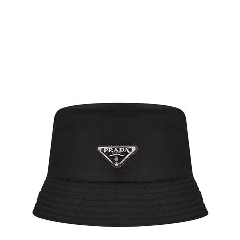 prada hut weiss|Prada bucket hat.